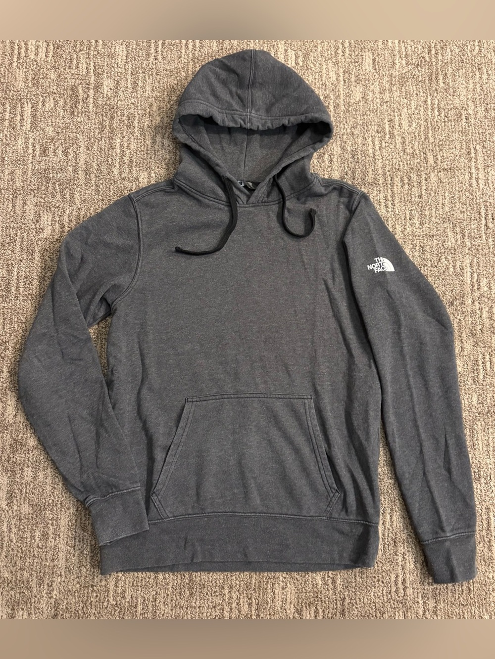 The North Face men’s size small solid gray hoodie hooded sweatshirt